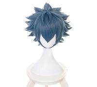 Aotu World Ray Mix Grey Blue Short Man Wig Cosplay Anime Styled Synthetic Hair Halloween Costume Game Play Wigs KUQX1938 A