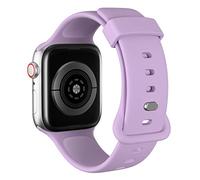 AOTUAO Sport Straps Compatible with Apple Watch Strap 41mm 40mm 38mm, Soft Silicone Sport Band Replacement for iWatch Strap Series 9 8 7 6 5 4 3 2 1 SE Women Men, Lavender