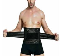 aotuo0608 Waist Trainer Trimmer Belt for Men Women, Core Sweat Belt for Weight Loss Body Shaper, Adjustable Slimming Belt with Sauna Effect for Fitness Gym Workout (XXL) Black