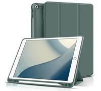 aoub Case for iPad 6th Generation 2018/iPad 5th Generation 2017 9.7 inch, Case with Pencil Holder for iPad 6/5 Gen, Soft Silicone Protective Cover, Auto Sleep/Wake, Green