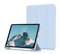 aoub Case for iPad Air 11 Inch M3(2025)/M2(2024) 7th/6th Generation, Case with Holder for iPad Air 5th / 4th Gen 2022/2020 10.9 inch, Supports Pencil Charging, Auto Sleep/Wake, Blue