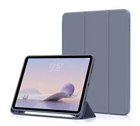 aoub Case for iPad Air 11 Inch M3(2025)/M2(2024) 7th/6th Generation, Case with Holder for iPad Air 5th / 4th Gen 2022/2020 10.9 inch, Supports Pencil Charging, Auto Sleep/Wake, Purple