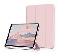 aoub Case for iPad Air 11 Inch M3(2025)/M2(2024) 7th/6th Generation, Case with Holder for iPad Air 5th / 4th Gen 2022/2020 10.9 inch, Supports Pencil Charging, Auto Sleep/Wake, Pink
