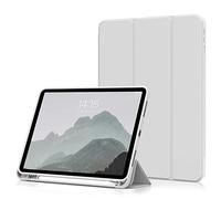 aoub Case for iPad Air 11 Inch M3(2025)/M2(2024) 7th/6th Generation, Case with Holder for iPad Air 5th / 4th Gen 2022/2020 10.9 inch, Supports Pencil Charging, Auto Sleep/Wake, Grey