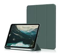 aoub Case for iPad Air 11 Inch M3(2025)/M2(2024) 7th/6th Generation, Case with Holder for iPad Air 5th / 4th Gen 2022/2020 10.9 inch, Supports Pencil Charging, Auto Sleep/Wake, Green