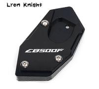 Aoui For HONDA CB500X CB500F CB 500X CB 500F CB500 X / F Motorcycle CNC Kickstand Foot Side Stand Extension Pad Support Plate Enlarge CB500F Black