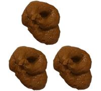 aoukoslt 3Pcs Brown Fake Poopy Games, Realistic Fake Poop, Novelty Floating Fake Poop Toys for April Fools' Day Prank, Perfect Gag Gift, Decorations, Gags and Practical Joke Games, Gag Toys