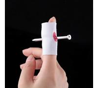 aoukoslt Scary Prank Props Funny Trick Accessories Horrific Items, Fake Nail Through Finger Prank for April Fool Carnival Party Halloween Bloody Finger Parts, Gags and Practical Joke Toys