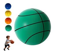 Aoukp Silent Basketball, Quiet Indoor Safe Premium Foam Ball for Training, Lightweight Dribble Training Toy, Never Shrunken or Inflated, Boys & Girls (Green,Size 3)