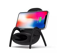 Aouln Wireless Charging Stand,Portable Mini Chair Wireless Charger Supply for All Phones,Multipurpose Phone Stand with Musical Speaker Function