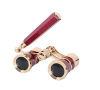 AouloveS Binoculars for Opera Glasses Binoculars 3X25 Lorgnette Theater Glasses Mini Binocular Compact with Adjustable Handle for Adults Kids Women in Concert Theater Opera (Red)