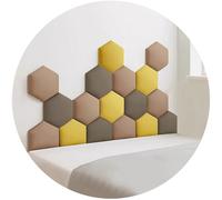 Aouoeeo Upholstered Wall Panels 3D Kids Anti-collision Stickers Padding As Headboard Peel And Stick Decorative Panel