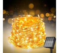Aouplry 200 LED 22M/72FT Solar String Lights for Outside, Solar Fairy Lights for Outside Waterproof with 8 Modes, Fairy Lights for Patio Tree Christmas Party Wedding Decor(Warm White)