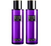 Aoura London Womens Midnight Passion Body Mist Fragrance Spray 220ml (Pack of 2)