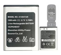 Aousavo 514047AR Replacement Battery 514047AR Compatible with Panasonic KX-TU446, KX-TU446/4, KX-TU456, KX-TU456EXCE, KX-TU466EXBE, KX-TU466EXWE Senior Mobile Phone