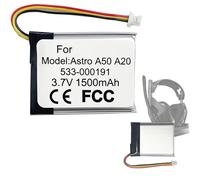 Aousavo 533-000191 Replacement Battery 533-000191 Compatible with Astro A50 Wireless Gamin Headset Battery