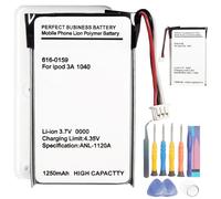 Aousavo 616-0159 Replacement Battery Compatible with MP3 Player Music Player iPod 3rd Generation, 10GB, 15GB, 20GB, 30GB, 40GB, 3G, 3rd Generation, 3, A1040 Replacement