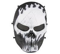 AOUTACC Airsoft Mask, Full Face Tactical Mask for Masquerade Ball, Party and Halloween Cospaly,Cs War Game