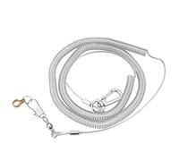 Aoutecen Plastic Bird Toys Parrot Training Rope Bird Flying Rope Bird Foot Chain with Ring Bird Harness Leash Pet Leash Kits for Bird(4.5MM+6M flying rope)