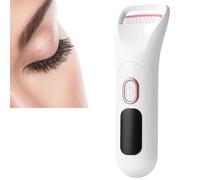 Aovanta Eyelash Curler Heated Lash Curler, White Rechargeable Heated Eyelash Curler with LED Display for Most Eye Shapes Long Lasting Natural Curls (White)