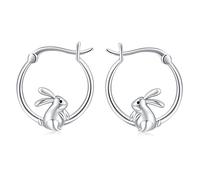AOVEAO Turtle/Elephant/Hummingbird/Flamingo Leverback Earrings 925 Sterling Silver Cute Animal Hoop Earring Hypoallergenic Daily Jewelry Gift for Women Girls
