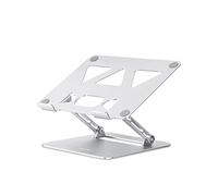 Aoviho Adjustable Laptop Stand for Desk,Portable Laptop Stand Holder and Riser,Foldable Aluminum Notebook Computer Stands for MacBook Air Pro HP Lenovo Dell Samsung Chromebook, 10-15.6 inch, Silver