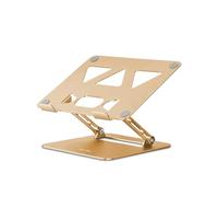 Aoviho Adjustable Laptop Stand for Desk,Portable Laptop Stand Holder and Riser,Foldable Aluminum Notebook Computer Stands for MacBook Air Pro HP Lenovo Dell Samsung Chromebook, 10-15.6 inch, Gold