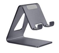 Aoviho Cell Phone Stand Desk Phone Holder - Aluminum Mobile Phone Cradle Dock for iPhone 15 14 13 12 pro 11 X Xs max 8 7 6 6s Plus SE 5 Samsung All Smart Phones, Dark Gray