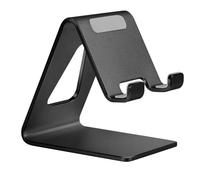 Aoviho Cell Phone Stand for Desk, Desktop Phone Holder, Aluminum Mobile Phone Stand for iPhone 15 14 13 12 pro Mini 11 X Xr Xs max 8 7 6 6s Plus Samsung Galaxy S21 Ultra All Smart Phones, Black