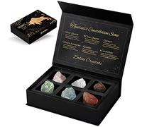 Aovila Taurus Crystals Zodiac Sign Gift Set Zodiac Healing Crystals Birthstones with Horoscope Box Set Astrology