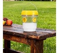 AOVNA 2 Packs Wasp Traps Outdoor Waterproof Reusable Catcher with Bait Reservoir Hanging Carpenter Bee Trap with Hornet,Yellow Jacket,Wasps,Hornet Catcher Waterproof for Outdoor Use