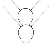 AOVNA 2 PCS Cosplay Alien Headband Scalable Antenna Shape Hair Hoop Martian Antenna Head Halloween Party Headwear for Cosplay Costume