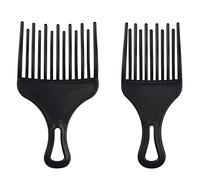 AOVNA 2 Pieces Afro Hair Pick Hair Detangling Combs Hairdressing Styling Tool Plastic Hairdressing Comb Wide Tooth Insert Comb for Curly Hair