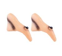 AOVNA 2 Pieces Witch Nose Halloween Wicked Witch Nose Prosthetic Scary Horror Nose for Halloween Cosplay Party Supplies