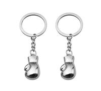 AOVNA 2Pcs Boxing Gloves Pendant Keychain Fighting Keychain Novelty Key Ring Metal Chic Keychains Christmas Birthday Personalised Gift for Men
