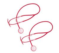 AOVNA 2Pcs Stethoscope Toy Real Working Nursing Stethoscope Doctor Nurse Pretend Costume Accessories for Halloween Cosplay Props