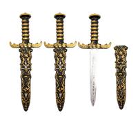 AOVNA 3Pcs Halloween Plastic Swords Toy Plastic Toy Pirate Sword Simulation Sword Toy Plastic Pirate Dagger for Halloween Party Favors Cosplay Supplies
