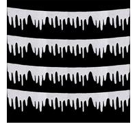 AOVNA 4 Pack 36 by 120 cm Icicle Fringe Icicle Borders Icicle Garland for Christmas Decoration
