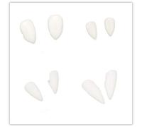 AOVNA 4 Pairs 4 Size Halloween Vampire Teeth Fangs Cosplay Props Dentures Horror False Teeth for Cosplay Party Favors