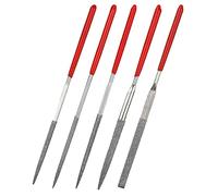 AOVNA 5 Pieces Carbon Steel File Set Diamond Needle File Strength Steel File for Jewelry Glass Metal