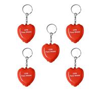 AOVNA 5Pcs First Aid CPR Rescue Mask Cardiopulmonary Resuscitation Pocket Mask with One Way Valve Pocket Resuscitator for First Aid Training