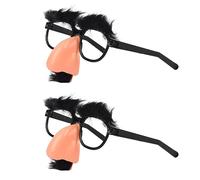AOVNA Disguise Glasses with Funny Nose Novelty Party Favors Halloween Decorative Glasses Party Glasses with Eyebrows and Mustache (2)