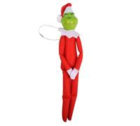 AOVNA G-rinch Plush Toy Green Monster Stuffed Toy Christmas G-rinch Doll Party Supplies Cute Ornament for Home Xmas Birthday (Red)