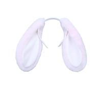 AOVNA Giant Plush White Bunny Ears Headband Plush Rabbit Ears Headband Cosplay Costume Fancy Dress Up for Girls Head Wear Props (Pink)