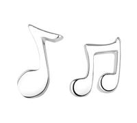 AOVNA Music Note Earrings Musical Note Symbol Jewellery Music Lover Silver Stud Earrings for Musician Women