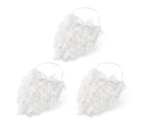 AOVNA Santa's Beards White Fake Beard Christmas Santa Claus Beard Fake Santa Beard Christmas Beard Christmas Dressing Up Accessory (3)