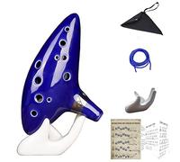 Aovoa Legend of Zelda Ocarina 12 Hole Alto C with Getting Started Guide Display Stand and Protective Bag