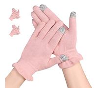 AovYoo 2 Pairs Cotton Gloves for Eczema, Moisturising Gloves Dry Hands Touchscreen, SPA, Hand Care, Eczema Gloves for Women Men (S)