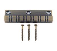 AOWINHIT 12 String Guitar Bridge Alloy Bronze Color Fully Adjustable Saddles Top Loading Design for EPI Electric Guitars Replacement Parts