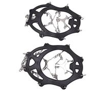 AOWINHIT 2 Pack 12 Teeth Steel Black Non-Slip Crampons for Mountaineering